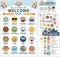 Hadley Designs Feelings Chart for Kids Ages 4-8, Emotions Chart for Toddlers 3-5, Counseling Posters for Classroom Decor