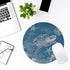 Velluxion 8x8 Sea Turtle Mouse Pad in, Cute Chill Vibe Ocean Themed Round Mousepad with Non-Slip Rubber Base