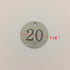 StayMax Metal Round Numbered Key Tags, ID Tags 1.18 Inches (1-10)