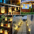 12 Pack 30 Ostritec Solar Mason Jar Lights Lids, Led Fairy Lights(Jars Not Included), Outdoor Hanging Mason Jar Solar