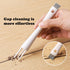 SHUNGXINYI 2-Piece Set: Household Gap Cleaning Dual-Head Door Window Track Cleaner + White Stiff Bristle Grout Brush