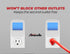 AMERELLE 2 Pack (71282) Always-On Blue Night Light, - Slim, Plug-in, LED Light with a Soft, Cool Blue Glow - Suitable