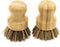 AUEAR, Natural Bamboo Dish Scrub Brush Cleaning Pot Scrubber Brushes Coconut Bristles