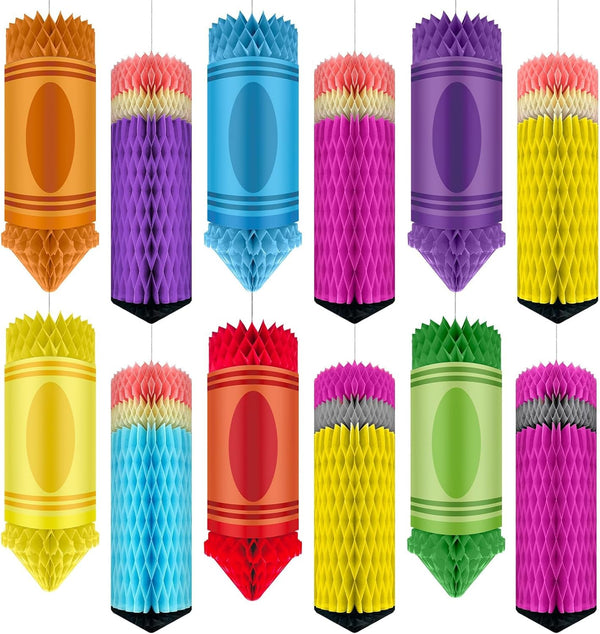 12PCS Pencil Theme Classroom Decor Preschool Kindergarten Back to School First Day