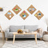 TUPARKA 4 Pack Cork Board 12"x12" with 100 Push Pins, Self-Adhesive Bulletin Boards for Home School Office