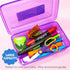 BAZIC Plastic Pencil Case Utility Storage Box - COLOR VARY Organizer for Pens and Pencils (1-Unit)