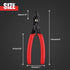 4 in 1 Wire Crimper Stripper, 7 Inches Compact Electricians Pliers for Household Industrial Cable Stripping