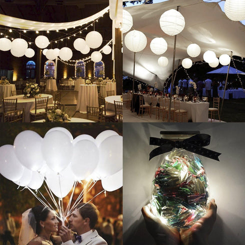 36 Hours(Pack 12,Warm Paper Lantern Lights Battery Operated Hanging LED Lights Super Bright Easy Use Decorative