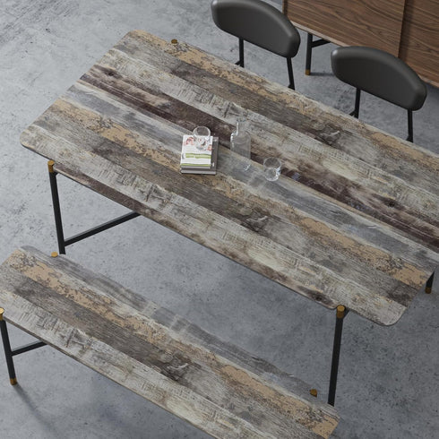 Gray Shiplap Wood Wallpaper Peel and Stick Rustic Grey Wood Plank Contact Paper for Countertops Cabinets Waterproof Removable Vinyl Wood Panel Wall Paper for Bedroom Living Room 11.8"x118" by VaryFloral