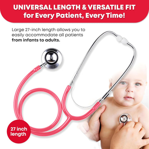 Pink Ever Ready Dual Head Stethoscope