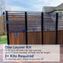 Set 11 Boards(48" (1) Deck Sunblind System Brackets, Louver Hardware Kit for Blinds and Shutters, Each Holds up