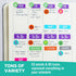 Practical Planner Stickers Value Pack, 48 Sheets, 6 Months of Aesthetic Agenda Stickers for Weekly Planner