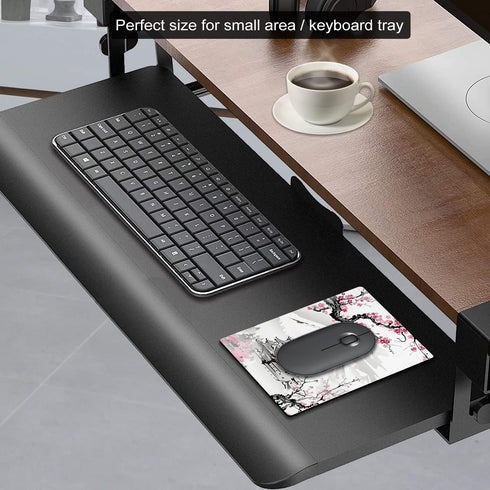 Cute Small Mouse Pad, Mini Travel Mousepads for Wireless Mouse, Japanese Cherry Blossom Design, Non-slip Base
