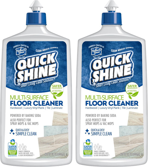 Quick Shine Multi Surface Floor Cleaner 27oz, 2Pk | Ready to Use-Streak