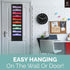 Black Pocket Chart for Classroom - 10 Pocket Storage Rainbow Charts, 2 Over Door Hangers Included