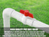 2PCS 2" PVC Ball Valve, SCH40 Slip PVC Water Pipe Valve with Easy Turn Red T-Handle for Swimming Pool & Irrigation