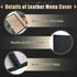 8.5 11" 2 Pack (8 Restaurant Menu Covers x with PVC Cover, Synthetic Leather Menu Holder Covers with Protective Layer