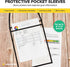 Enjoy Premium 30 Pack Hanging Job Ticket Holders 9x12 - Strong, Reusable Sleeves for Lasting Organization