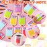 Janlaugh Teachers Sticky Notes - 48 Pads, 1440 Sheets Pencil Shaped Note Pads, Cute Self Adhesive Gifts for Students