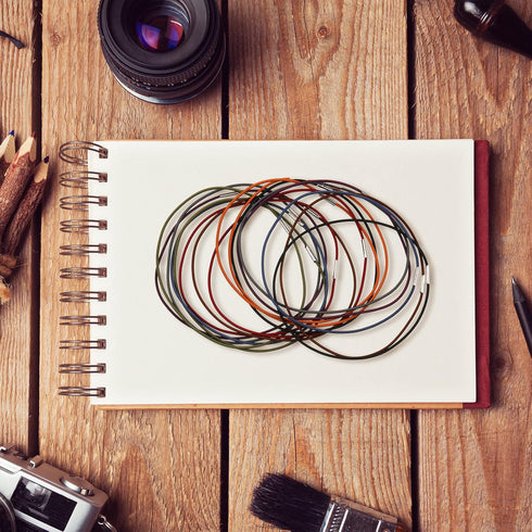 Hanaive 24 Pcs Elastic Bands for Notebook Connecting Inserts, Replacement Refill Elastic Strap for Standard Size Travel