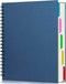 EUSOAR 5 Subject Notebook, 1pcs A4 11" x8-1/2 Spiral College Ruled Writing Pad, 120Sheets/240Pages of Lined Paper