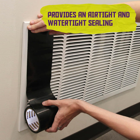 ATack Waterproof Patch and Seal Tape, Black, 4 Inches x 10 Feet for Leak Repair on Pipes & Roof