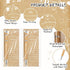 Rustic 50 Set Baby Shower Pens Favors, Include 50 Bamboo Ballpoint Pens and 50 Thank You Cards for Guests