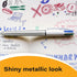 BIC 4 Color Shine Ball Pens Medium Points (1.0 mm) with Metallic Rose Gold, Silver, Gold Barrels - Pack of 3