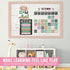 Hadley Designs Cactus Classroom Calendar Set, Bulletin Board for Classroom Decorations