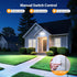 75W 7000LM 3 IP65 6500K Onforu Flood Lights Outdoor, Brightness Security Lights Switch Controlled, Adjustable Heads
