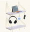 KjsEphitelian 2-Pack Cubicle Shelf For Fabric Walls With Hooks12x6.0in White Wooden Cubicle Shelf