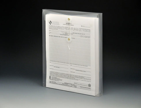 Lion String-A-Long Clear Poly Envelopes, Letter Size, Top Load, 6 EA/Pack