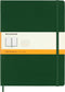 Moleskine Notebook, Extra Large, Ruled, Myrtle Green, Hard Cover, 7.5 x 9.75