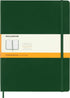 Moleskine Notebook, Extra Large, Ruled, Myrtle Green, Hard Cover, 7.5 x 9.75