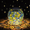 Uspring 2 Pack Crystal Mosaic Solar Lanterns Outdoor Waterproof Decorative Hanging Solar