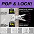 TOGGLER SnapSkru SPM Mini Self-Drilling Drywall Anchor, Pack of 100, Made in US, for #6 to #8 Fastener Sizes