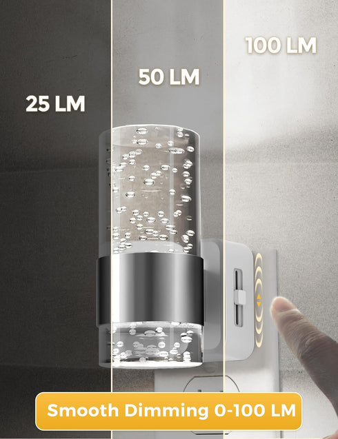 5000K, L LOHAS LED Night Light, Plug in Night Light with Auto Light Sensor, Brightness Adjustable with Daylight White