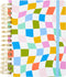 C.R. Gibson Signature Checkerboard Twin Wire Journal, 8.5" x 8.5", 480 Pages, Blank, Dot Grid, Lined