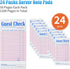 24 Pack 50 Sheets/Pack, 1200 ZPARIK Pink Guest Checks Books for Servers Server Note Pads, Waiter Checkbook, Waitress