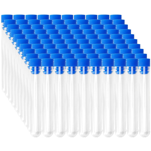 Clear Plastic Test Tube with Cap, 10 ml (100 pcs), 16x100mm