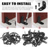 Hilitchi 90 Sets (25mm, 20 Pack) Stainless Steel Black L Bracket Corner Brace Degree Right Angle Brackets with Screws