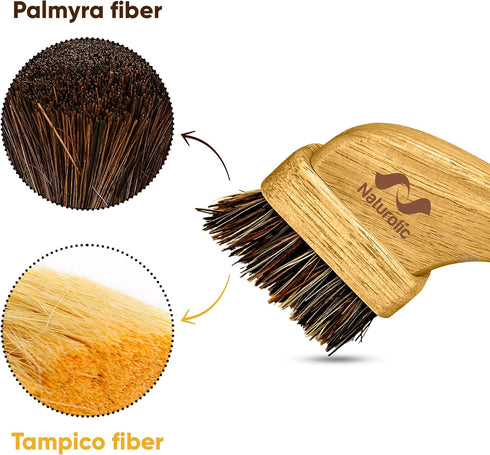 Set Pack 2 All-Natural Grout Brush | Wooden Cleaning Brush for Tile and Floor | Durable Floor Scrubber for Bathroom