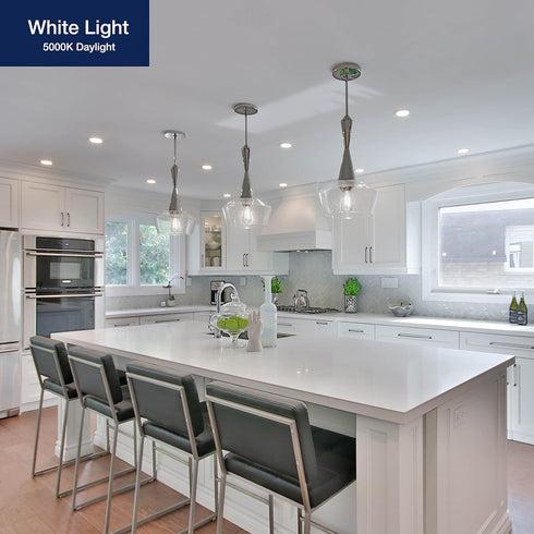 FLSNT LED Edison Bulbs, 4W (40W Equivalent), 5000K White Light, Dimmable, E26 Base, 6 Pack