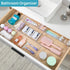 88PCS Set, 5-Size Vtopmart Clear Plastic Drawer Organizers Versatile Bathroom Drawer Organizer Trays, Storage Bins