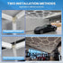 1-Pack 6500K, Hexagonal Garage Lights, Ultra-Bright Garage Ceiling LED Lights, Suitable for Gyms, Basements
