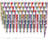 Enyeopd 100 Pack 6-in-1 Multicolor Ballpoint Pen, Retractable Rainbow Pens for Office School Supplies