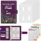 BVYA 100 Envelopes Challenge Binder, Elegant Pattern Printed A5 Money Saving Budget Binder with Cash Envelopes