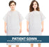 2XL Linteum Textile Supply Hospital Patient Gowns Cotton Blended Unisex Comfortable & Durable with Back Ties Fits Up