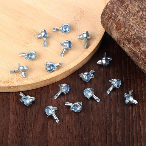 BOXOB 16pcs 131372 Shelf Support Pegs Replacement, Zinc Alloy Kitchen Cabinet Shelves Pegs Metal Bookshelf Pin for Wood
