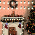 25Ft G40 25 Bulbs(2 Abeja Frosted White String Lights, Globe Patio String Lights with LED Frosted Spare), Vintage